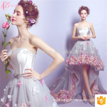 Flower Appliqued Off-Shoulder Long Train Alibaba Vestidos Cocktail Evening Gown Prom Woman Party Dress